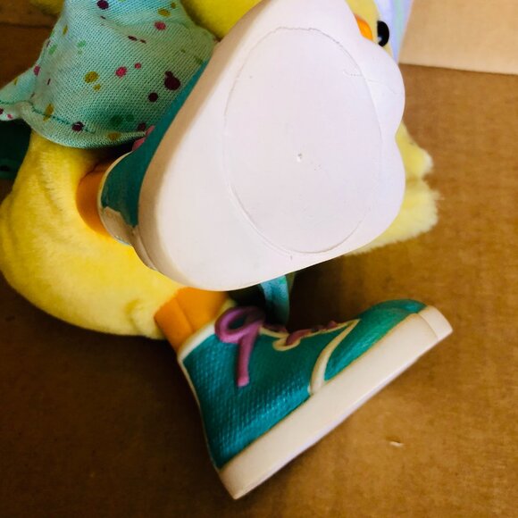 1990 Vtg Hallmark Crayola Duck Plush Toy Yellow Easter Chick Stuffed Animal - Picture 3 of 4